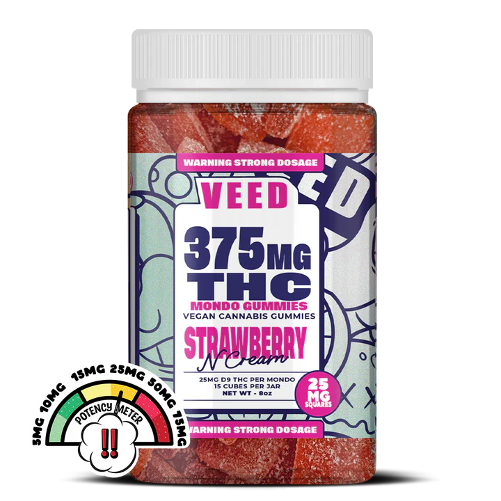 Un bonbon savoureux infusé avec 10mg de Delta 9 THC extrait de chanvre de première qualité. Extraction et production Made in USA.
60 Gummies par boite - 10mg de D9 THC par bonbon - Gummies VEED pour une relaxation intense - Delta 9 THC
