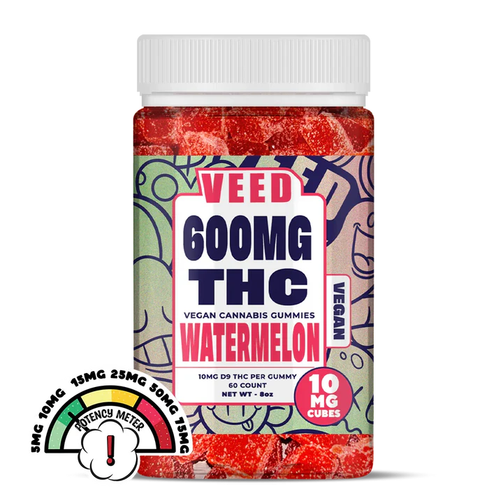 Un bonbon savoureux infusé avec 10mg de Delta 9 THC extrait de chanvre de première qualité. Extraction et production Made in USA. 
60 Gummies par boite - 10mg de D9 THC par bonbon - Gummies VEED pour une relaxation intense - Delta 9 THC